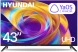 Телевизор LED Hyundai 43&amp;quot; H-LED43BU7012 YaOS Frameless черный/черный 4K Ultra HD 60Hz DVB-T DVB-T2 DVB-C DVB-S DVB-S2 USB WiFi Smart TV
