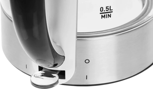 Чайник электрический Tefal KI760D30 1.7л. 2400Вт серебристый корпус: стекло/металл/пластик (8010000023)