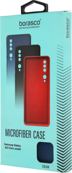 Чехол (клип-кейс) BoraSCO для Samsung Galaxy A03 Core синий (40946)