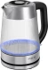Чайник электрический Red Solution G121 1.8л. 2200Вт черный/серебристый корпус: стекло/металл/пластик