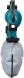 Воздуходувка-пылесос Makita DUB187T001 пит.:от аккум. бирюзовый/черный