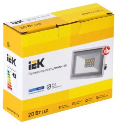 Прожектор уличный IEK СДО светодиодный 20Втбелый (LPDO601-20-65-K01)