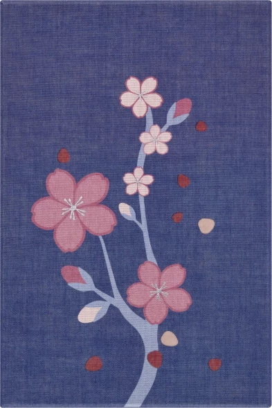 Блокнот Moleskine LIMITED EDITION SAKURA LESU08QP062BOX 130х210мм обложка текстиль 176стр. нелинованный подар.кор. синий 2025