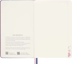 Блокнот Moleskine LIMITED EDITION SAKURA LESU08QP062BOX 130х210мм обложка текстиль 176стр. нелинованный подар.кор. синий 2025