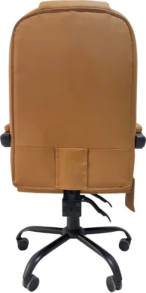 Кресло Cactus с вибромассажем CS-CHR-OC05M-BR бежевый эко.кожа с подголов. крестов. пластик черный