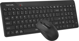 Клавиатура + мышь A4Tech Fstyler FG2300 Air2 клав:черный мышь:черный USB беспроводная slim (FG2300 AIR2 BLACK)