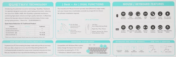 Клавиатура + мышь A4Tech Fstyler FG2300 Air2 клав:черный мышь:черный USB беспроводная slim (FG2300 AIR2 BLACK)