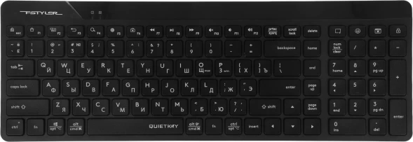 Клавиатура + мышь A4Tech Fstyler FG2300 Air2 клав:черный мышь:черный USB беспроводная slim (FG2300 AIR2 BLACK)