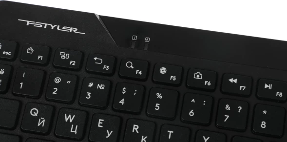 Клавиатура + мышь A4Tech Fstyler FG2300 Air2 клав:черный мышь:черный USB беспроводная slim (FG2300 AIR2 BLACK)