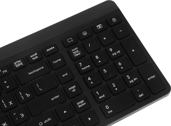 Клавиатура + мышь A4Tech Fstyler FG2300 Air2 клав:черный мышь:черный USB беспроводная slim (FG2300 AIR2 BLACK)