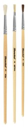 Набор кистей Silwerhof 980055 (наб.3шт) пон.круг.№2/коз.круг.№3/щет.плос.№4 дерев.ручка