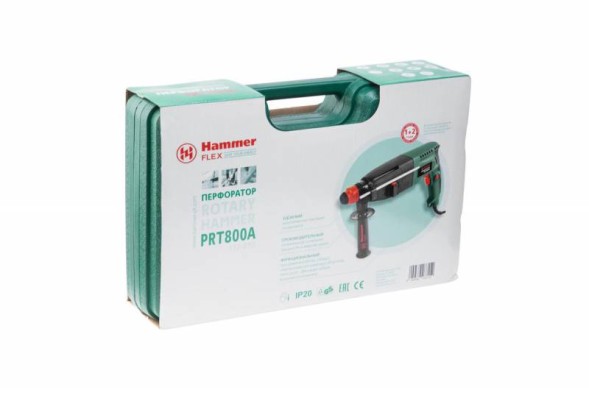 Перфоратор Hammer PRT800A патрон:SDS-plus уд.:2.6Дж 800Вт
