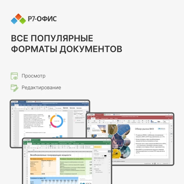 Офисное приложение Р7-Офис Для дома (R7DT.RTL.01.1Y.HE)