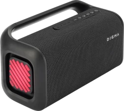 Колонка порт. Digma D-PS1526 черный 40W 2.0 BT 10м 3000mAh (DPS1526)