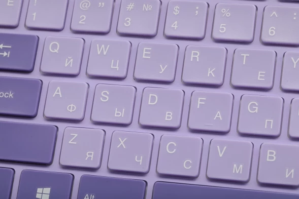 Клавиатура + мышь Acer OCC205 клав:фиолетовый мышь:фиолетовый USB беспроводная slim Multimedia (ZL.ACCEE.00D)