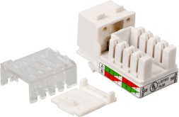 Модуль Lanmaster LAN-OK45U5E/90N-WH информ. Keystone RJ45 кат.5E UTP бел. (упак.:1шт)