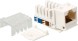 Модуль Lanmaster LAN-OK45U5E/90N-WH информ. Keystone RJ45 кат.5E UTP бел. (упак.:1шт)