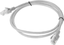 Патч-корд Rexant 18-1002 UTP RJ-45 вил.-RJ-45 мод. кат.5E 1м серый ПВХ