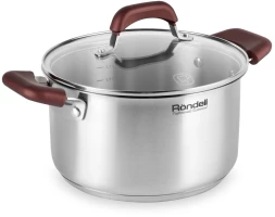 Кастрюля Rondell Bojole RDS-736 3.3л. d=20см (с крышкой) стальной