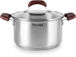 Кастрюля Rondell Bojole RDS-736 3.3л. d=20см (с крышкой) стальной
