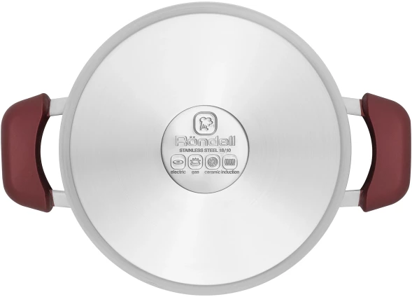Кастрюля Rondell Bojole RDS-736 3.3л. d=20см (с крышкой) стальной