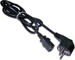 Шнур питания Lanmaster LAN-PP13/SHA-1.0-BK C13-Schuko проводник.:3x0.75мм2 1м 220В 10А черный