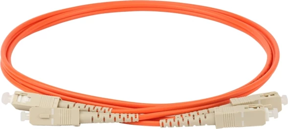 Патч-корд Lanmaster TWT-2SC-2SC/OM2-1.0 2x50/125 OM2 SC дуплекс-SC дуплекс 1м ПВХ оранжевый