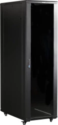 Шкаф серверный Lanmaster (TWT-CBB-47U-6X10-G1) напольный 47U 600x1000мм пер.дв.стекл 2 бок.пан. металл 800кг черный 926мм 2277мм IP20 металл