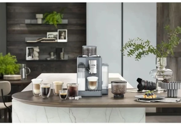 Кофемашина Delonghi Rivelia EXAM440.55.G 1450Вт серый