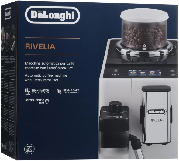 Кофемашина Delonghi Rivelia EXAM440.55.G 1450Вт серый