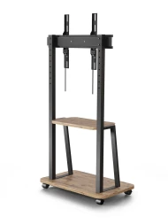 Стойка для телевизора Holder PR-108 черный/дуб 32"-65" макс.40кг напольный мобильный