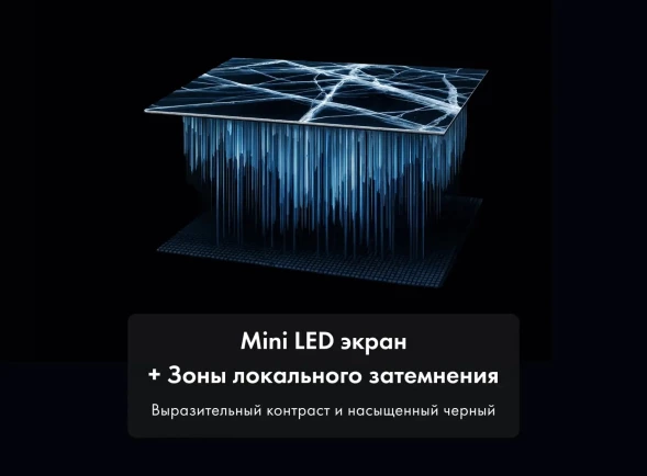 Телевизор LED Haier 85&amp;quot; 85 MiniLED M4 Frameless серебристый 4K Ultra HD 60Hz MEMC DVB-T DVB-T2 DVB-C DVB-S2 USB WiFi Smart TV