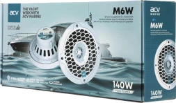 Колонки автомобильные ACV Marine M6 70Вт 87дБ 4Ом 16.5см (6 1/2дюйм) (ком.:2кол.) коаксиальные двухполосные