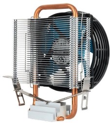 Устройство охлаждения(кулер) Aerocool Verkho 1-3P Soc-AM5/AM4/1151/1200 черный/синий 3-pin 28dB Al+Cu 100W 280gr Ret