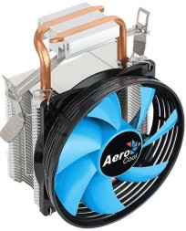 Устройство охлаждения(кулер) Aerocool Verkho 1-3P Soc-AM5/AM4/1151/1200 черный/синий 3-pin 28dB Al+Cu 100W 280gr Ret