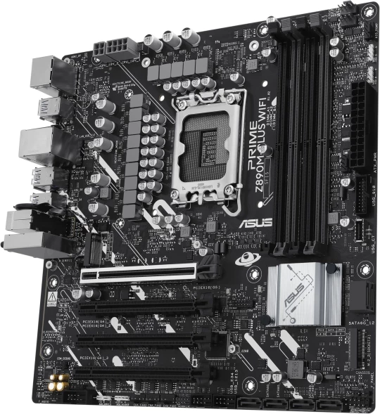 Материнская плата Asus PRIME Z890M-PLUS WIFI Soc-1851 Intel Z890 4xDDR5 mATX AC`97 8ch(7.1) 2.5Gg RAID+HDMI+DP