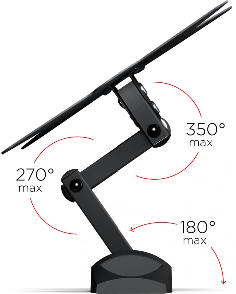 Кронштейн для телевизора Holder LCDS-5038 металлик 20&amp;quot;-37&amp;quot; макс.30кг настенный поворот и наклон