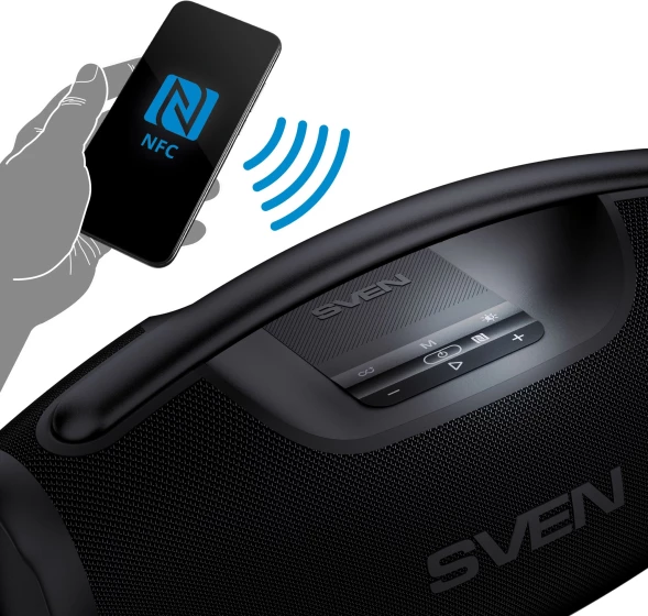 Колонка порт. Sven АС PS-990 черный 180W 2.0 BT/3.5Jack 5200mAh (без.бат) (SV-022891)