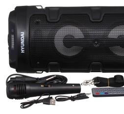 Минисистема Hyundai H-MC160 черный 50Вт FM USB BT SD/MMC