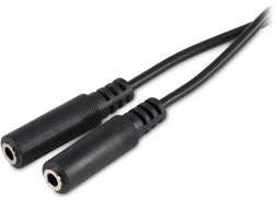 Адаптер аудио Buro BU-2XJACK-JACK 2xJack 3.5 (f)/Jack 3.5 (m) 0.2м. черный