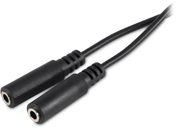 Адаптер аудио Buro BU-2XJACK-JACK 2xJack 3.5 (f)/Jack 3.5 (m) 0.2м. черный