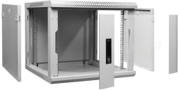 Шкаф коммутационный Rexant (04-0966-111) настенный 9U 600x600мм пер.дв.стекл 60кг серый 510мм 230град. 501мм сталь