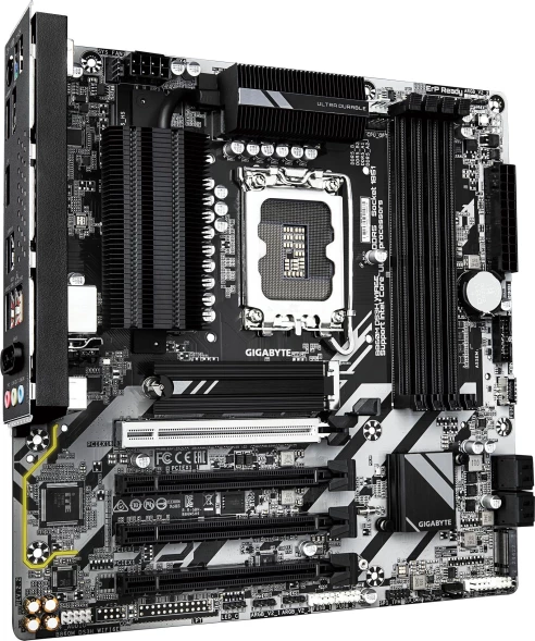 Материнская плата Gigabyte B860M DS3H WIFI6E Soc-1851 Intel B860 4xDDR5 mATX AC`97 8ch(7.1) 2.5Gg RAID+HDMI+DP