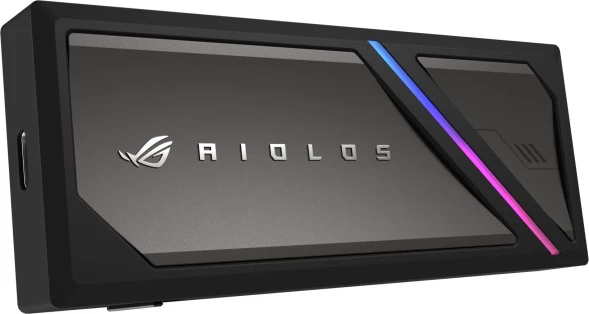 Внешний корпус SSD Asus ROG STRIX AIOLOS NVMe/SATA алюминий черный M2 2280