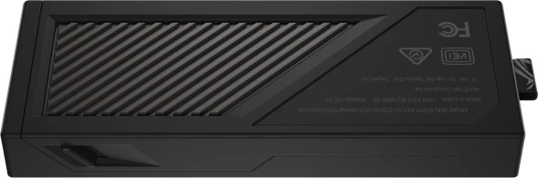 Внешний корпус SSD Asus ROG STRIX AIOLOS NVMe/SATA алюминий черный M2 2280