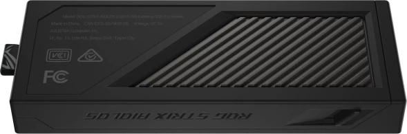 Внешний корпус SSD Asus ROG STRIX AIOLOS NVMe/SATA алюминий черный M2 2280