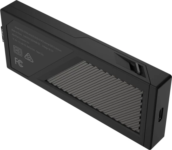 Внешний корпус SSD Asus ROG STRIX AIOLOS NVMe/SATA алюминий черный M2 2280