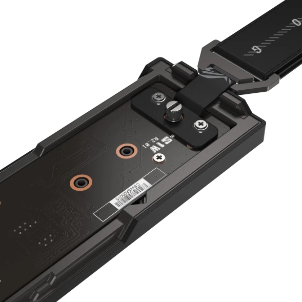 Внешний корпус SSD Asus ROG STRIX AIOLOS NVMe/SATA алюминий черный M2 2280