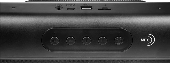 Колонка порт. Ural ТТ М100+ черный 6W 1.1 BT/3.5Jack/USB-C 10м 1200mAh (УРАЛ ТТ М100+ ЧЕРНЫЙ)