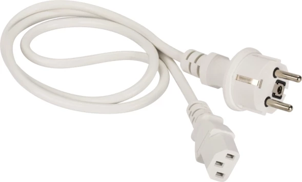 Шнур питания Lanmaster LAN-PP13/SH-0.5-WH C13-Schuko проводник.:3x0.75мм2 0.5м 220В 10А белый